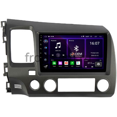 Honda Civic 8 4D 2005-2012 (левый руль, седан) OEM RK9-1061 на Android 10 (CarPlay, AHD, 1/32)