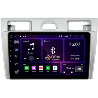 Ford Fiesta (Mk5) 2002-2008 (серебро) OEM RK9-2069 на Android 10 (CarPlay, AHD, 1/32)