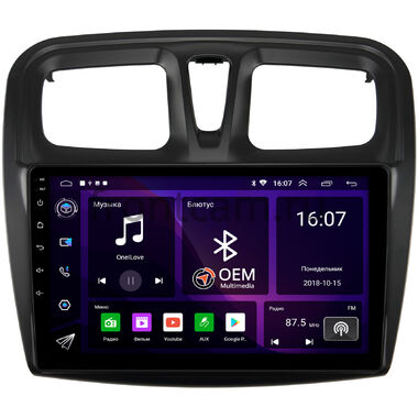 Renault Logan 2, Sandero 2 (Stepway) (2012-2022) (9 дюймов) OEM RK9-3010 Android 10