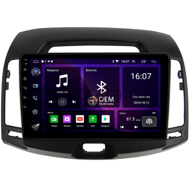 Hyundai Elantra 4 (HD) 2006-2011 (черная) OEM RK9-680 Android 10 (CarPlay, AHD, 1/32)