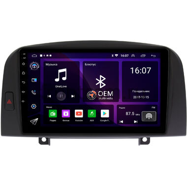 Hyundai Sonata 5 (NF) 2004-2007 (черная) OEM RK9-9259 на Android 10 (CarPlay, AHD, 1/32)