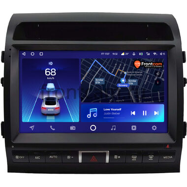 Toyota Land Cruiser 200 2013-2015 (Тип B, матовая) Teyes CC2 PLUS 4/32 10 дюймов RM-10-0239 на Android 10 (4G-SIM, DSP, QLed)