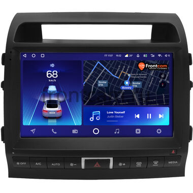 Toyota Land Cruiser 200 2007-2009 (Тип C, матовая) Teyes CC2 PLUS 4/32 10 дюймов RM-10-0939 на Android 10 (4G-SIM, DSP, QLed)