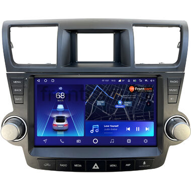 Toyota Highlander (U40) 2007-2013 для авто с усилителем (Тип3) Teyes CC2 PLUS 4/32 10 дюймов RM-10-1179 на Android 10 (4G-SIM, DSP, QLed)