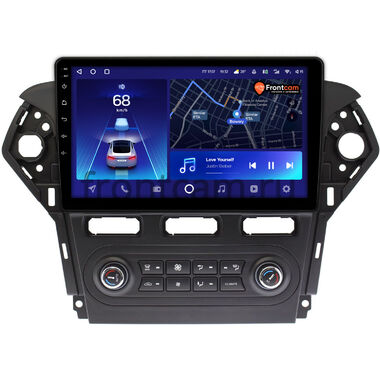 Ford Mondeo 4 (2010-2014) (черная) Teyes CC2 PLUS 4/32 10 дюймов RM-1018 встроенный климат на Android 10 (4G-SIM, DSP, QLed)