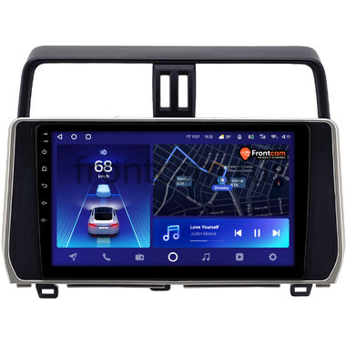 Toyota Land Cruiser Prado 150 2017-2024 (серебряная) Teyes CC2 PLUS 4/32 10 дюймов RM-1058 на Android 10 (4G-SIM, DSP, QLed) (для авто с 4 камерами)