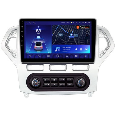 Ford Mondeo 4 (2006-2010) (серебро) Teyes CC2 PLUS 4/64 10 дюймов RM-1016 встроенный климат на Android 10 (4G-SIM, DSP, QLed)