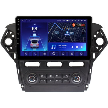 Ford Mondeo 4 2010-2014 (черная, Тип 1) Teyes CC2 PLUS 4/64 10 дюймов RM-1018 встроенный климат на Android 10 (4G-SIM, DSP, QLed)