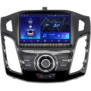 Ford Focus 3 2011-2019 (черная, глянцевая, Тип 1) Teyes CC2 PLUS 4/32 9 дюймов RM-9-2360 на Android 10 (4G-SIM, DSP, QLed)