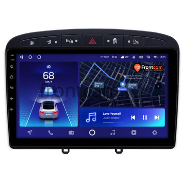 Peugeot 308, 408, RCZ 2007-2022 (черная) Teyes CC2 PLUS 4/32 9 дюймов RM-9-0705 на Android 10 (4G-SIM, DSP, QLed)