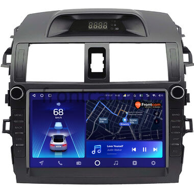 Toyota Corolla (E150) 2006-2013 (серая, с часами) Teyes CC2 PLUS 4/32 9 дюймов RM-9-2075 на Android 10 (4G-SIM, DSP, QLed)