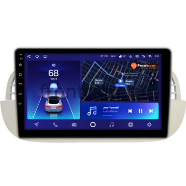 Fiat 500 2 (2007-2015) Teyes CC2 PLUS 4/32 9 дюймов RM-9-2805 на Android 10 (4G-SIM, DSP, QLed)