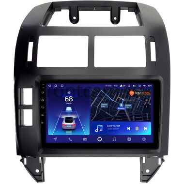 Volkswagen Polo 4 2001-2009 (черная) Teyes CC2 PLUS 4/64 9 дюймов RM-9-1229 на Android 10 (4G-SIM, DSP, QLed)