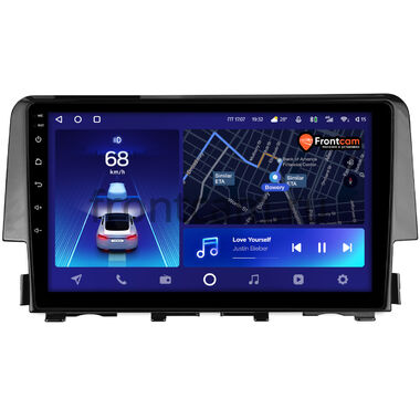 Honda Civic 10 (2015-2021) Teyes CC2 PLUS 4/64 9 дюймов RM-9-650 на Android 10 (4G-SIM, DSP, QLed)