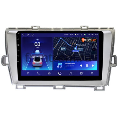 Toyota Prius 3 (XW30) 2009-2015 (левый руль) серебро Teyes CC2 PLUS 4/64 9 дюймов RM-9211 на Android 10 (4G-SIM, DSP, QLed)