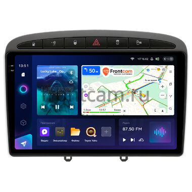 Peugeot 308, 408, RCZ 2007-2022 Teyes CC3 2K 360 6/128 9.5 дюймов RM-9119 на Android 10 (4G-SIM, DSP, QLed) (серая, Тип 1)