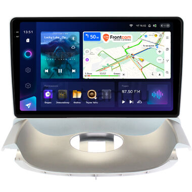 Peugeot 206 1998-2012 (серебряная) Teyes CC3 2K 4/32 9.5 дюймов RM-9196 на Android 10 (4G-SIM, DSP, QLed)