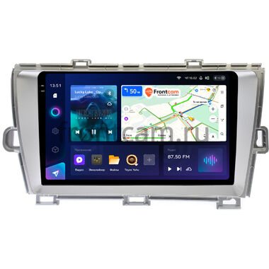 Toyota Prius 3 (XW30) 2009-2015 (левый руль) серебро Teyes CC3 2K 4/32 9.5 дюймов RM-9211 на Android 10 (4G-SIM, DSP, QLed)