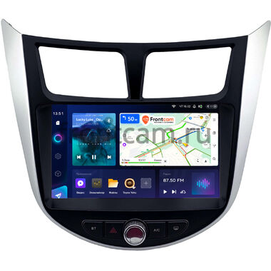 Hyundai Solaris, Accent 4 2010-2019 Teyes CC4 Pro 2K 12/256 9.5 дюймов RM-9-1874 на Android 13 (4G-SIM, DSP, QLed, AI)