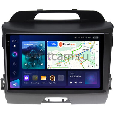 Kia Sportage 3 2010-2016 (для авто с камерой) Teyes CC4 Pro 2K 8/128 9.5 дюймов RM-9072 на Android 13 (4G-SIM, DSP, QLed, AI)