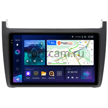 Volkswagen Polo 5 2009-2020 (матовая) Teyes CC4 Pro 2K 12/256 9.5 дюймов RM-9091 на Android 13 (4G-SIM, DSP, QLed, AI)