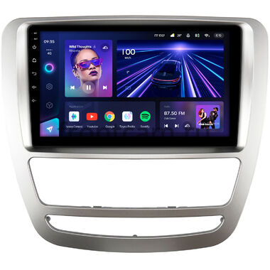 JAC T6 (2015-2024) (серебренная) Teyes CC3 2K 6/128 9.5 дюймов RM-9-4282 на Android 10 (4G-SIM, DSP, QLed)