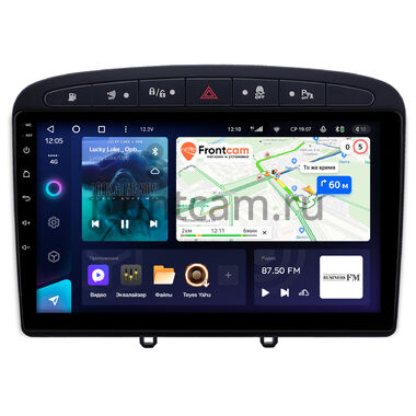 Peugeot 308, 408, RCZ 2007-2022 (черная) Teyes CC3 360 6/128 9 дюймов RM-9-0705 на Android 10 (4G-SIM, DSP, QLed)