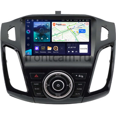 Ford Focus 3 2011-2019 (черная, глянцевая, Тип 2) Teyes CC3 360 6/128 9 дюймов RM-9-0845 на Android 10 (4G-SIM, DSP, QLed)