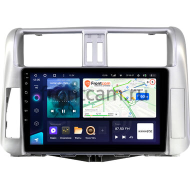 Toyota Land Cruiser Prado 150 2009-2013 (серебристая, для авто без усилителя) Teyes CC3 360 6/128 9 дюймов RM-9004 на Android 10 (4G-SIM, DSP, QLed)