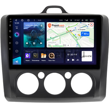 Ford Focus 2 2007-2011 (черная, авто с кондиционером) Teyes CC3 4/32 9 дюймов RM-9-0526 на Android 10 (4G-SIM, DSP, QLed)
