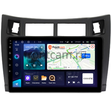 Toyota Vitz 2 (XP90), Yaris 2 2005-2012 (черная, матовая) Teyes CC3 4/32 9 дюймов RM-9122 на Android 10 (4G-SIM, DSP, QLed)