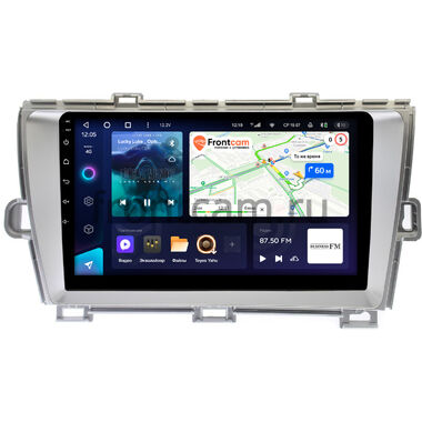 Toyota Prius 3 (XW30) 2009-2015 (левый руль) серебро Teyes CC3 6/128 9 дюймов RM-9211 на Android 10 (4G-SIM, DSP, QLed)