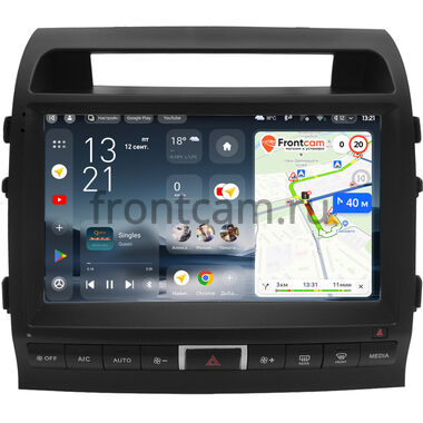 Toyota Land Cruiser 200 2007-2009 (Тип C, матовая) Teyes CC4 2K 6/64 10.36 дюймов RM-10-0939 на Android 14 (4G-SIM, DSP, QLed, AI)