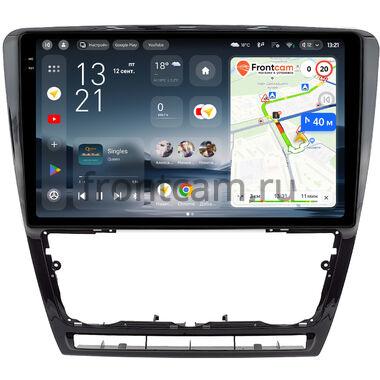 Skoda Octavia A5 2004-2013 (черная, глянцевая) Teyes CC4 Pro 2K 12/256 10.36 дюймов RM-10-0229 на Android 13 (4G-SIM, DSP, QLed, AI)