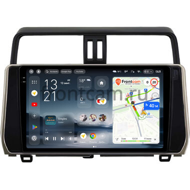 Toyota Land Cruiser Prado 150 2017-2024 (бронзовая) Teyes CC4 Pro 2K 12/256 10.36 дюймов RM-10-0308 на Android 13 (4G-SIM, DSP, QLed, AI) (для авто с 4 камерами)