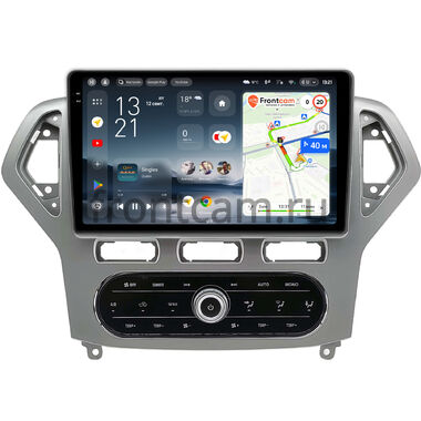 Ford Mondeo 4 2006-2010 (серебро, Тип 2) Teyes CC4 Pro 2K 12/256 10.36 дюймов RM-10-2186 встроенный климат на Android 13 (4G-SIM, DSP, QLed, AI)