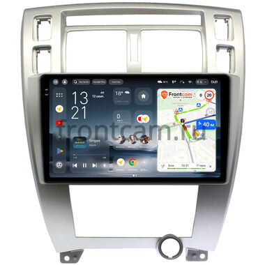 Hyundai Tucson 2004-2010 (серебряная) Teyes CC4 Pro 2K 12/256 10.36 дюймов RM-10-HY166T на Android 13 (4G-SIM, DSP, QLed, AI)