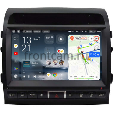 Toyota Land Cruiser 200 2010-2012 (Тип A, матовая) Teyes CC4 Pro 2K 8/128 10.36 дюймов Split System RM-10-0236 на Android 13 (4G-SIM, DSP, QLed, AI)