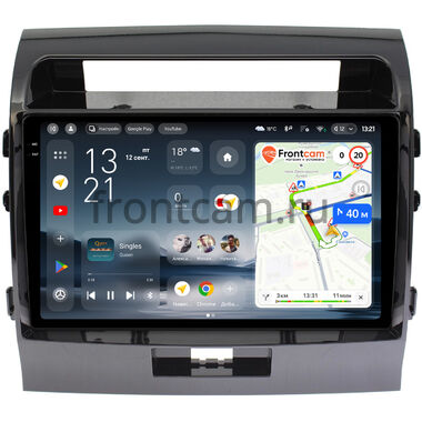 Toyota Land Cruiser 200 2007-2015 (Тип D, для авто без NAVI, черная глянцевая) Teyes CC4 Pro 2K 8/128 10.36 дюймов Split System RM-1004 на Android 13 (4G-SIM, DSP, QLed, AI)