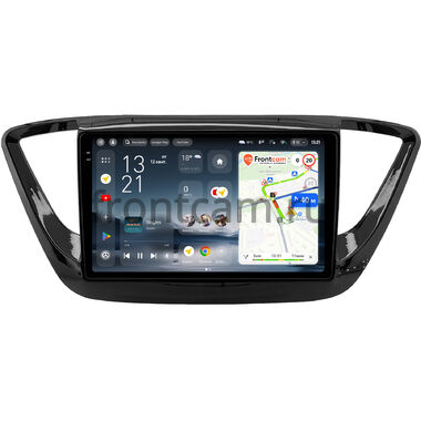 Hyundai Solaris 2 2017-2024 (черная, глянцевая) Teyes CC4 Pro 2K 12/256 9.5 дюймов RM-9-0157 на Android 13 (4G-SIM, DSP, QLed, AI)