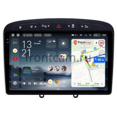 Peugeot 308, 408, RCZ 2007-2022 (черная) Teyes CC4 Pro 2K 12/256 9.5 дюймов RM-9-0705 на Android 13 (4G-SIM, DSP, QLed, AI)