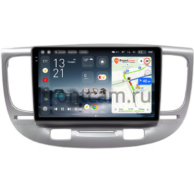 Kia Rio 2 2005-2011 (серебряная) Teyes CC4 Pro 2K 12/256 9.5 дюймов RM-9-0706 на Android 13 (4G-SIM, DSP, QLed, AI)
