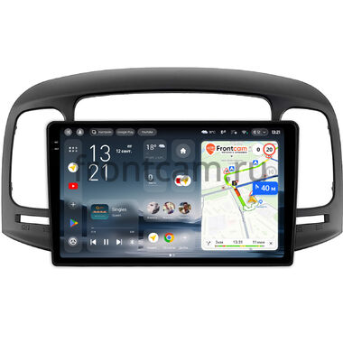 Hyundai Verna 2005-2010 (черная) Teyes CC4 Pro 2K 12/256 9.5 дюймов RM-9-1411 на Android 13 (4G-SIM, DSP, QLed, AI)