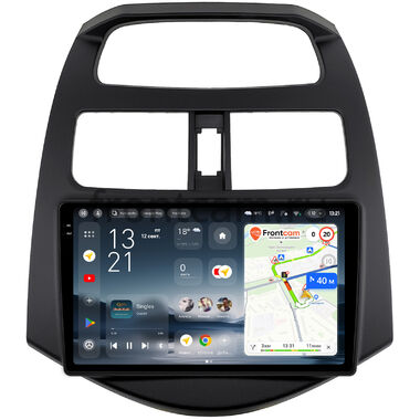 Chevrolet Spark 3 (M300) 2009-2024 (матовая) Teyes CC4 Pro 2K 12/256 9.5 дюймов RM-9-180 на Android 13 (4G-SIM, DSP, QLed, AI)