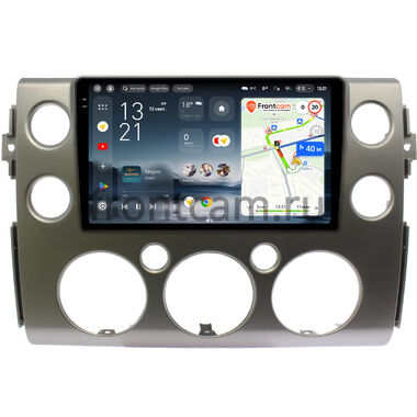 Toyota FJ Cruiser 2006-2022 (серебро) Teyes CC4 Pro 2K 12/256 9.5 дюймов RM-9-189 на Android 13 (4G-SIM, DSP, QLed, AI)