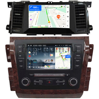 Nissan Patrol (Y62) 2010-2024, Armada 2 2016-2020 (для авто с кнопкой APPS) Teyes CC4 Pro 2K 12/256 9.5 дюймов RM-9-2223 на Android 13 (4G-SIM, DSP, QLed, AI)