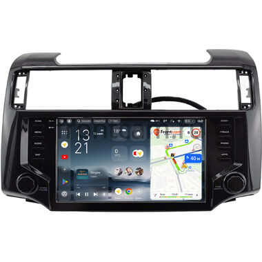 Toyota 4Runner 5 2013-2024 (черная, глянцевая) Teyes CC4 Pro 2K 12/256 9.5 дюймов RM-9-2228 на Android 13 (4G-SIM, DSP, QLed, AI)