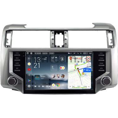 Toyota 4Runner 5 2009-2013 (серебряная, глянцевая) Teyes CC4 Pro 2K 12/256 9.5 дюймов RM-9-2229 на Android 13 (4G-SIM, DSP, QLed, AI)