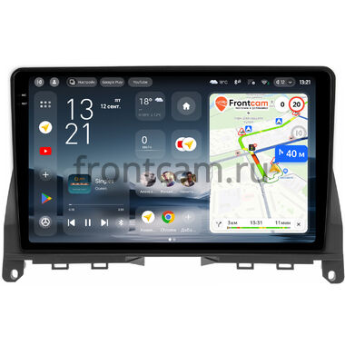 Mercedes-Benz C-klasse (w204) 2006-2011 (черная) Teyes CC4 Pro 2K 12/256 9.5 дюймов RM-9-702 на Android 13 (4G-SIM, DSP, QLed, AI)