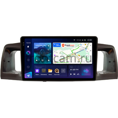 Toyota Allex, Corolla (E120) 2000-2007 (коричневая) Teyes CC4 Pro 2K 12/256 9.5 дюймов RM-9074 на Android 13 (4G-SIM, DSP, QLed, AI)